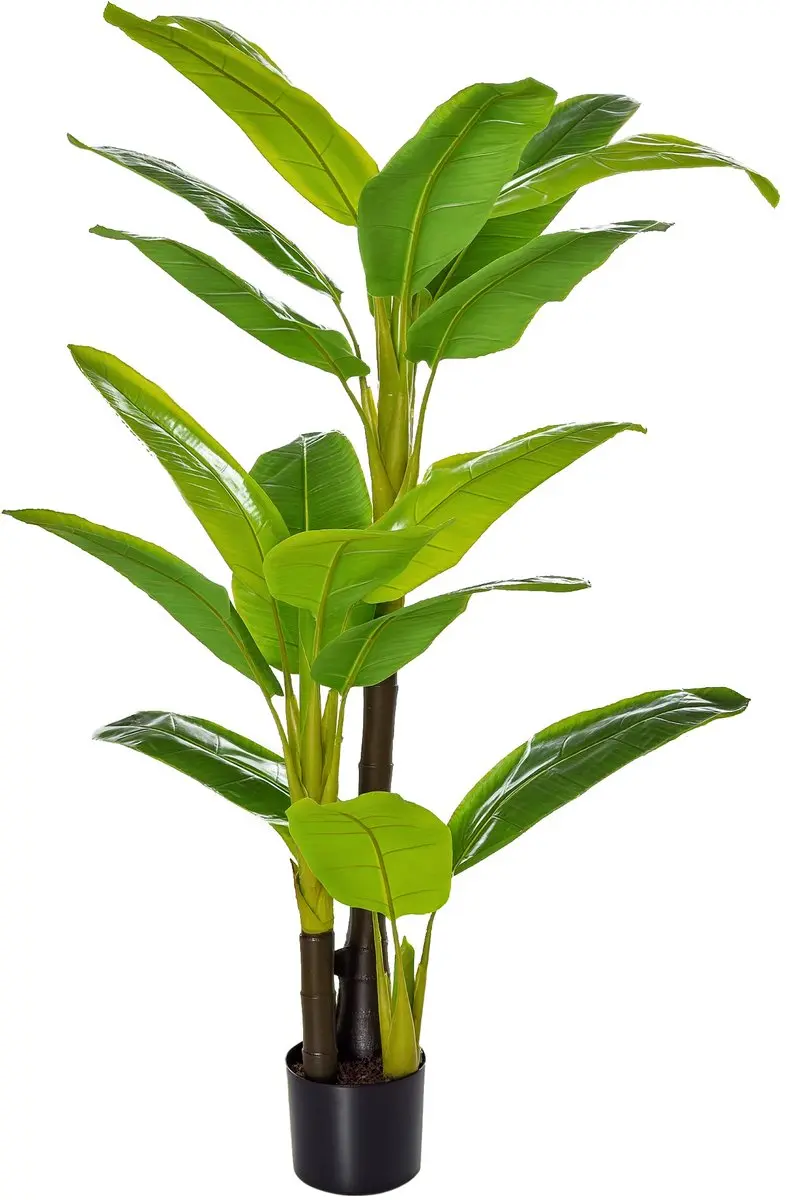 HOMCOM Kunstplant met bananenboomontwerp 830-439