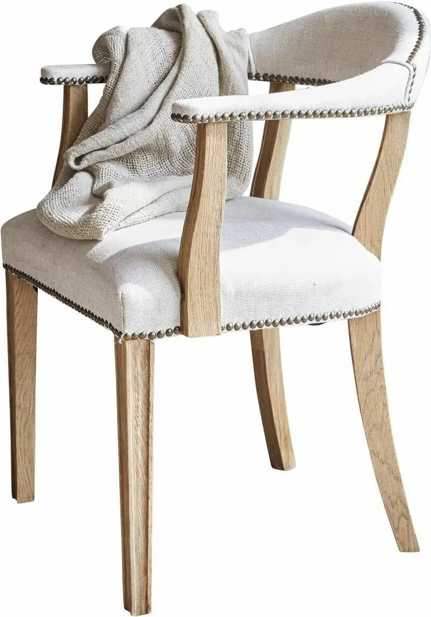 Loberon Heaton Stoel - Linnen - afbeelding 3 van 6