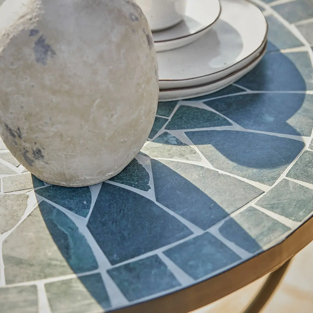 Loberon Ballaigues Tafel 70cm Antiekgroen/Zwart - afbeelding 5 van 5