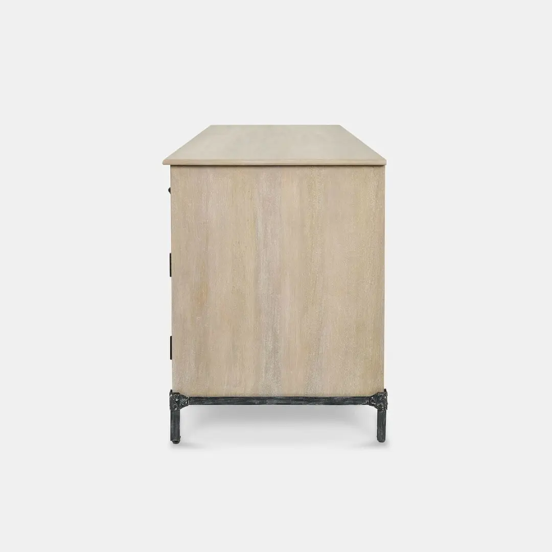 Loberon Aldrics Bureau - Grijs/Zwart - afbeelding 4 van 6