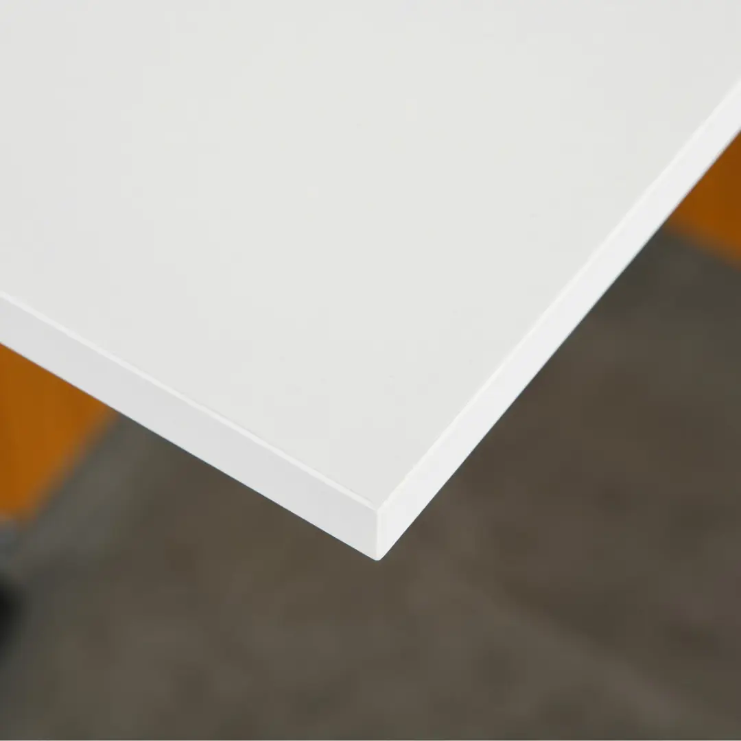 Homcom Opklapbare Eettafel 120x80cm - Wit/Bruin - afbeelding 4 van 6