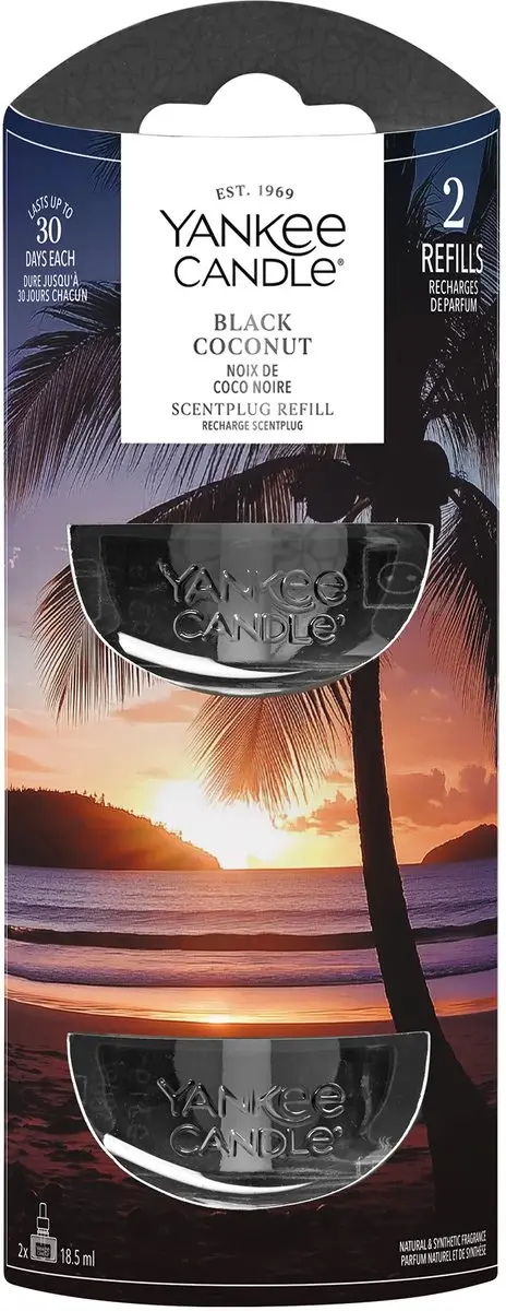 Yankee Candle Black Coconut Elektrische Diffuser Navulling