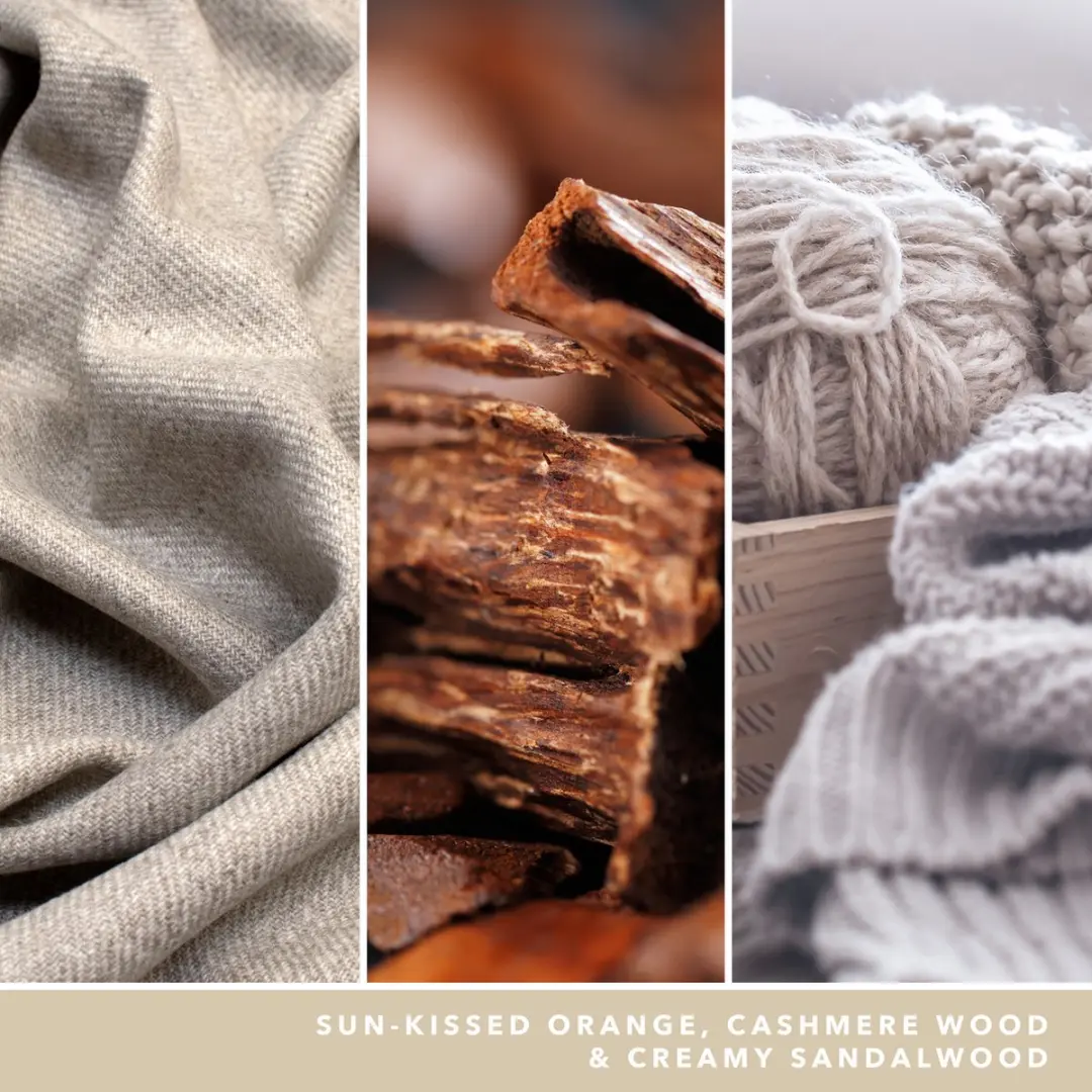 Yankee Candle Warm Cashmere Geurkaars Medium - 50 Branduren - afbeelding 2 van 3