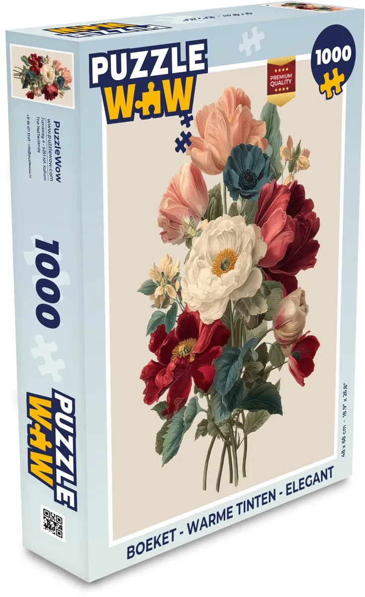 PuzzleWow Legpuzzel Boeket 1000 Stuks