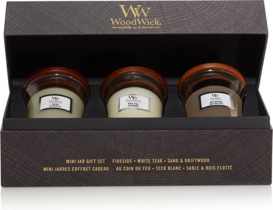 WoodWick Mini Woody Geurkaarsen