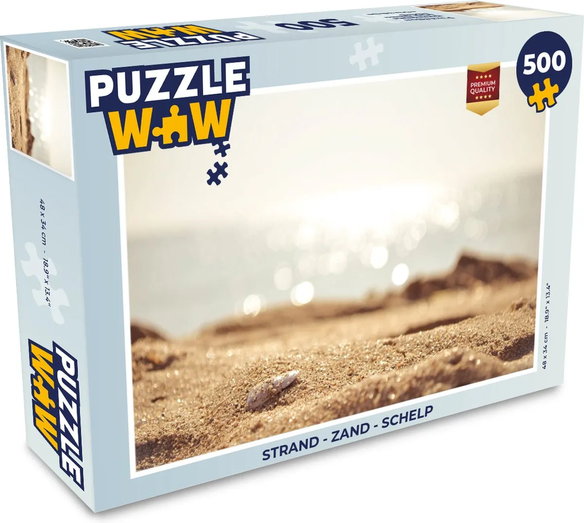 PuzzleWow Strand Schelp Legpuzzel 500 Stuks