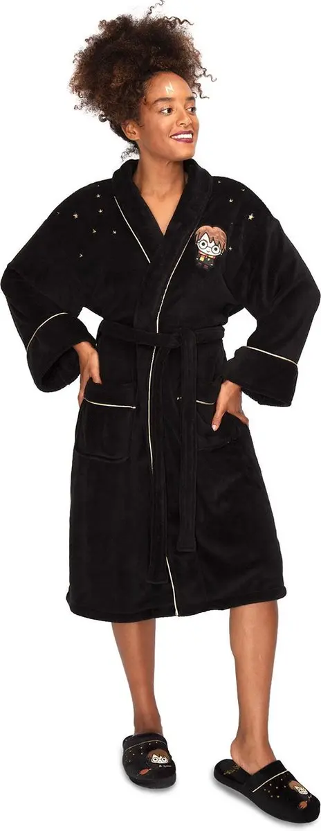 Zachte fleece badjas