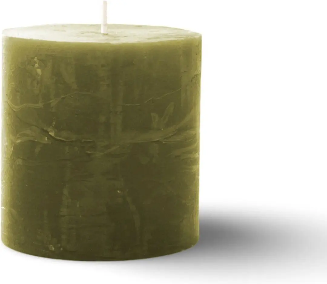 Spaas Rustieke Kaars 70mm Olijfgroen - afbeelding 2 van 2