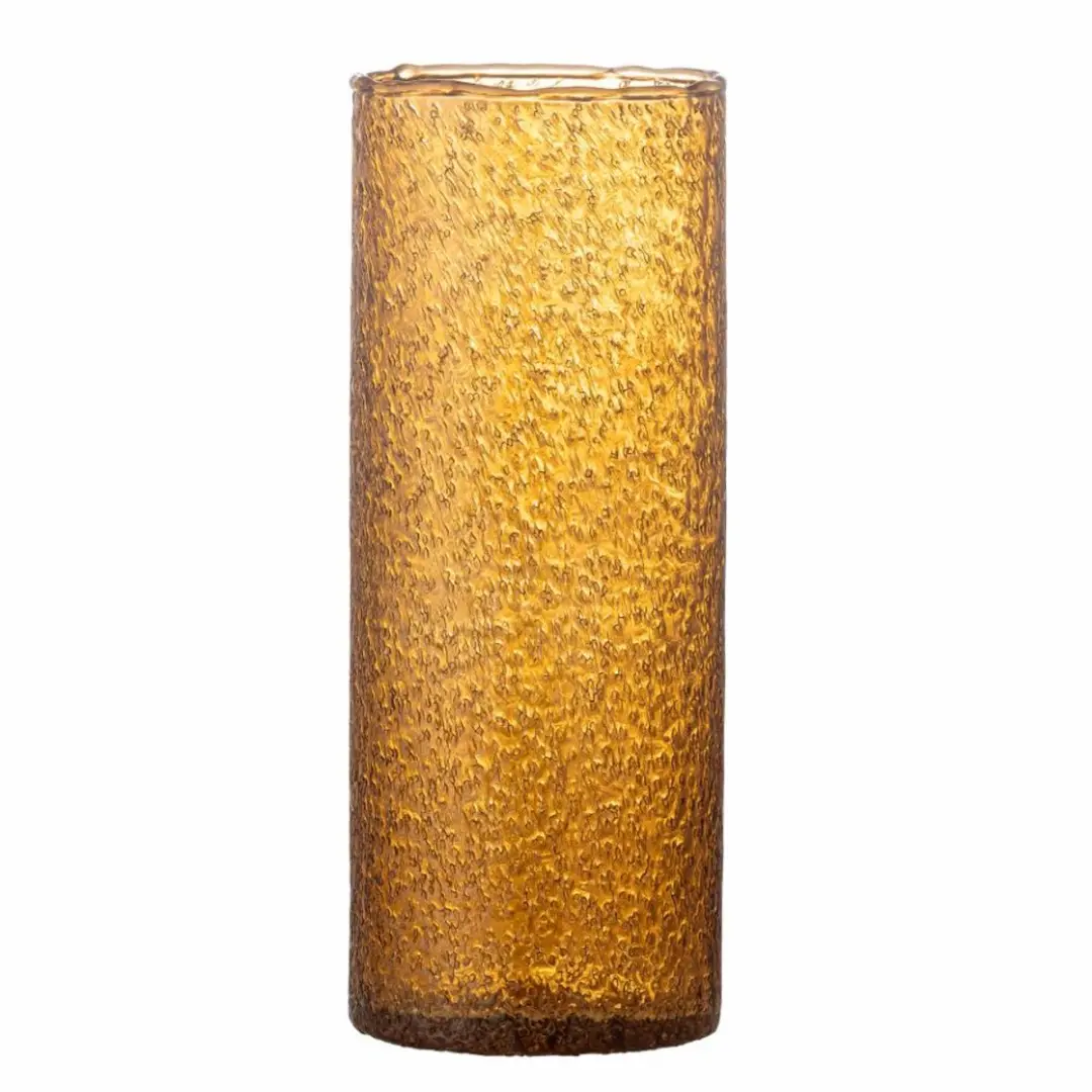Bloomingville Vaas gerecycled glas bruin Zenta 32cm