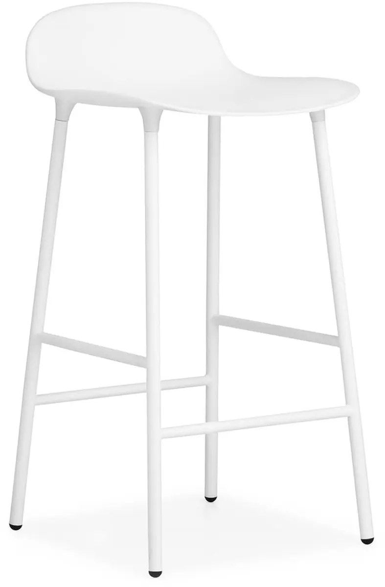 Normann Copenhagen Form Barkruk - Zwart Staal 65cm - afbeelding 2 van 6