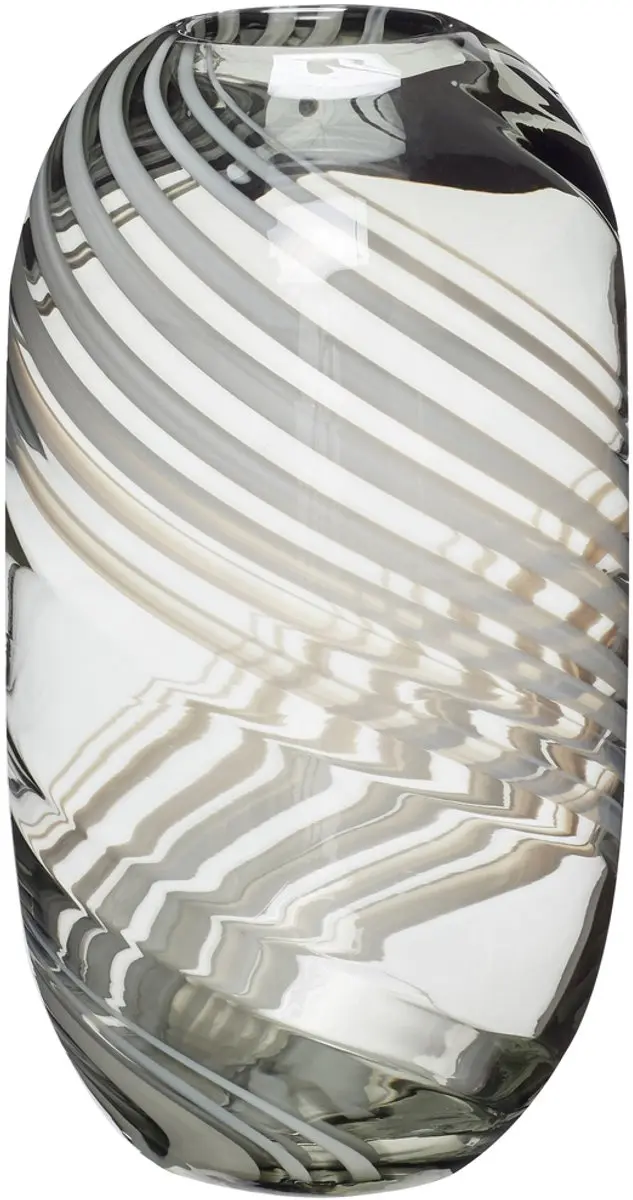 Hübsch vaas Swirl Clear