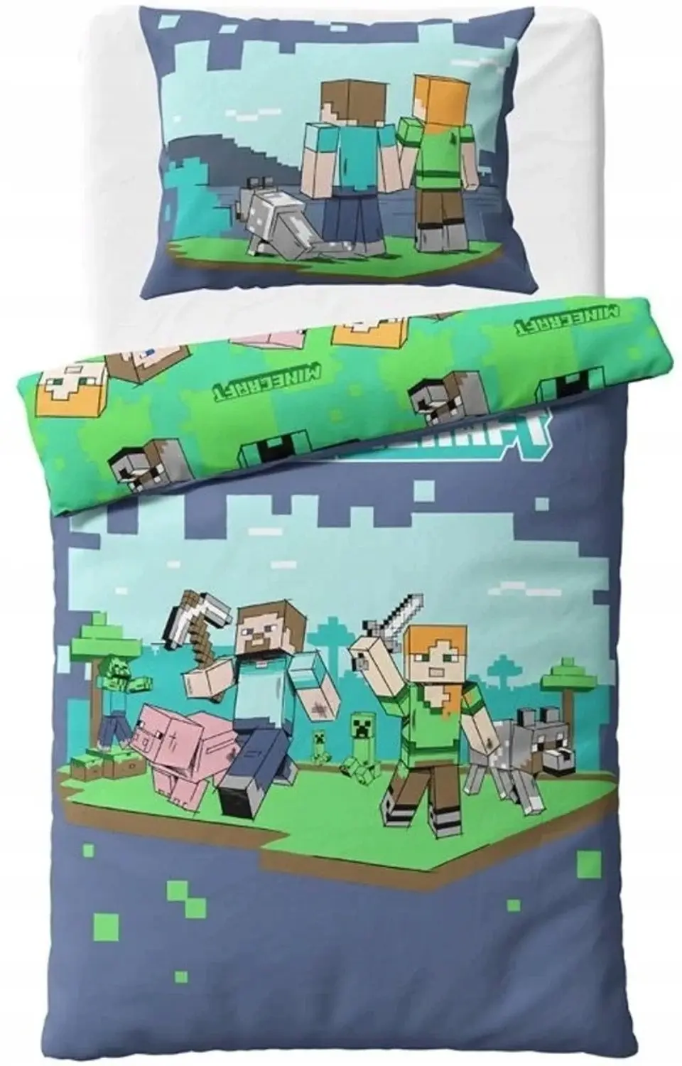 Minecraft Dekbedovertrek play 140 x 200 cm