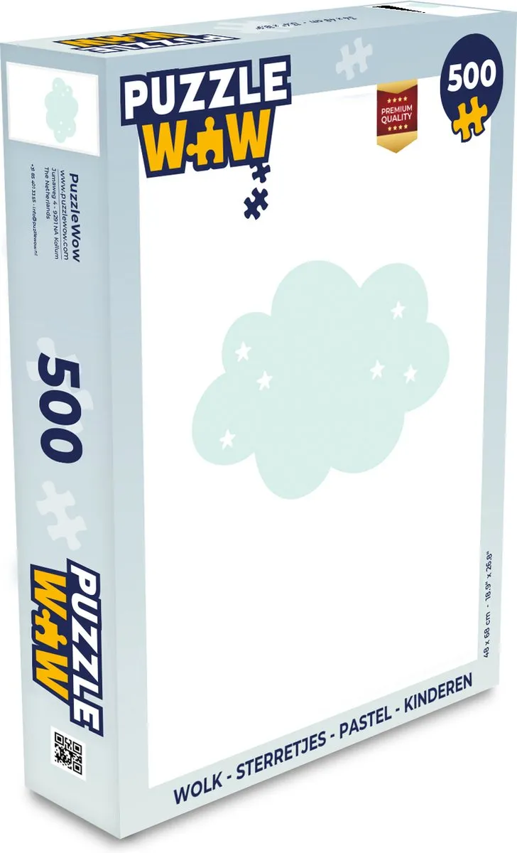 PuzzleWow Wolk Sterretjes Legpuzzel 500 Stuks - Multicolor