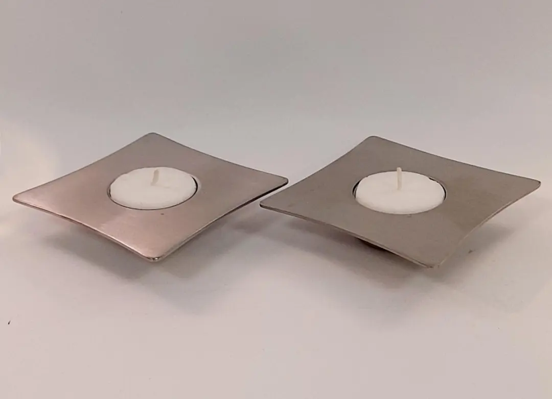 Waxinelichthouder-Waxinelicht-geborsteld-staal-sfeerverlichting