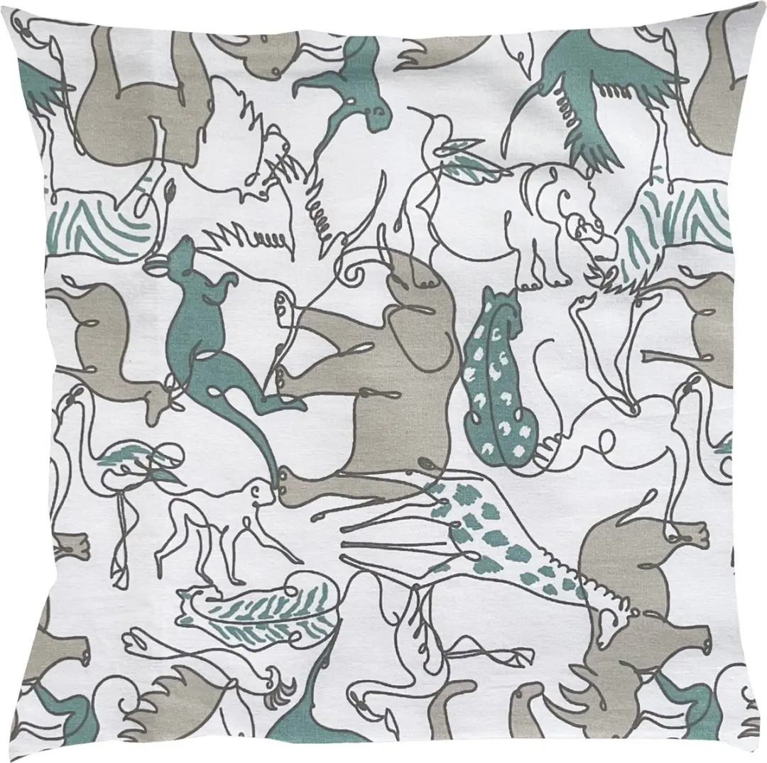 BINK Bedding Sierkussen Safari 50 x 50 incl. vulling
