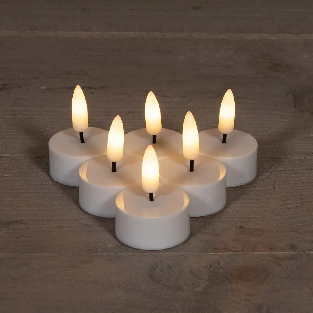 Anna's Collection Hako LED Waxinelichtjes - 6 Stuks - afbeelding 2 van 6