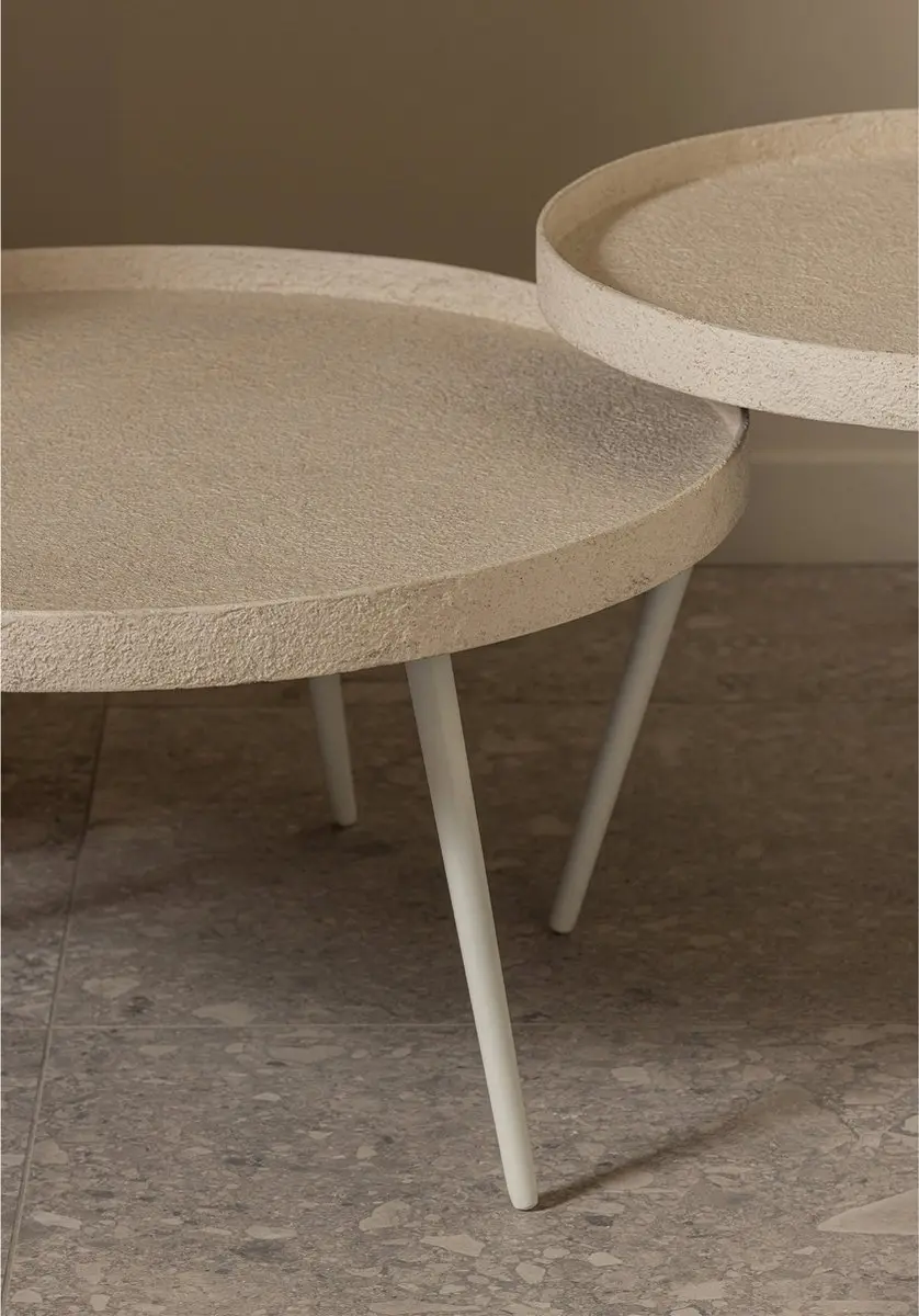 WOOOD Bounds Bijzettafel - Hout/Metaal - Naturel - 38x74x74 - afbeelding 3 van 6