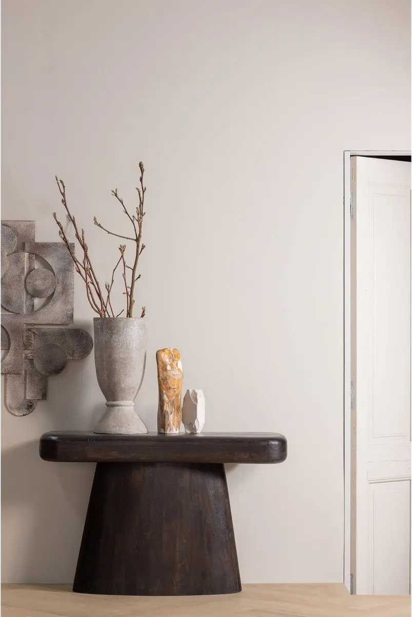 WOOOD Amco Sidetable Mangohout Zwart 120cm - afbeelding 4 van 6