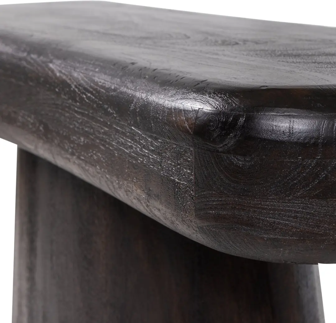 WOOOD Amco Sidetable Mangohout Zwart 120cm - afbeelding 6 van 6