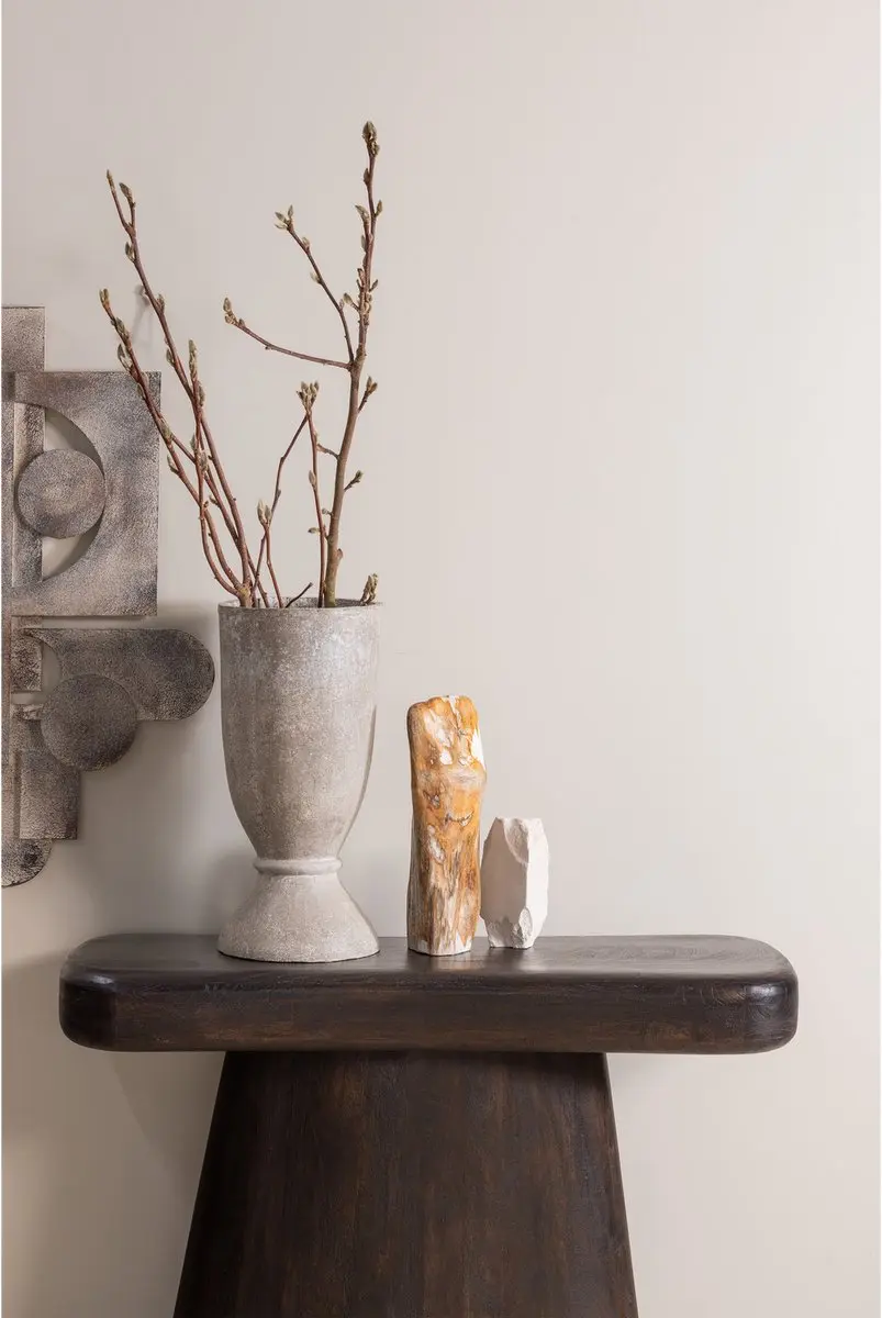 WOOOD Amco Sidetable Mangohout Zwart 120cm - afbeelding 5 van 6