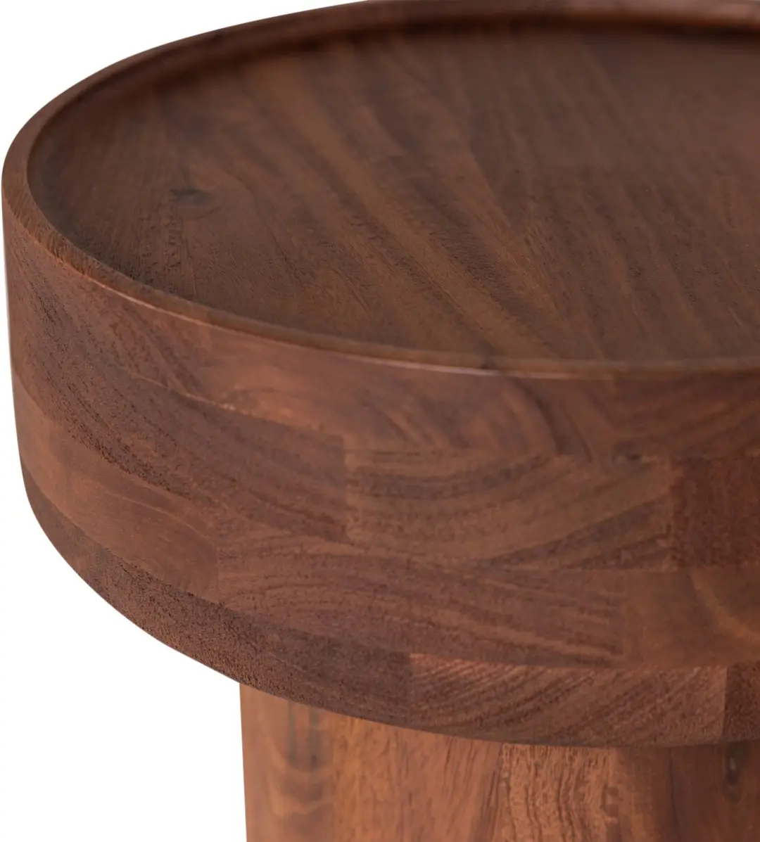 WOOOD Dara Bijzettafel Mangohout - 40cm Bruin - afbeelding 4 van 5
