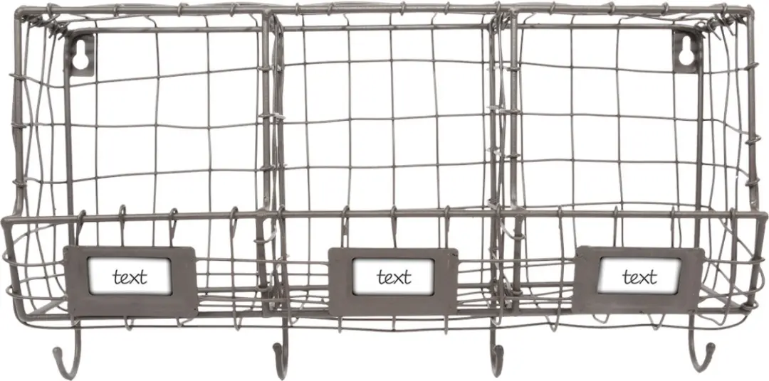 Esschert Design Wandrek Draad 39,8 X 21,7 Cm Staal Roestbruin