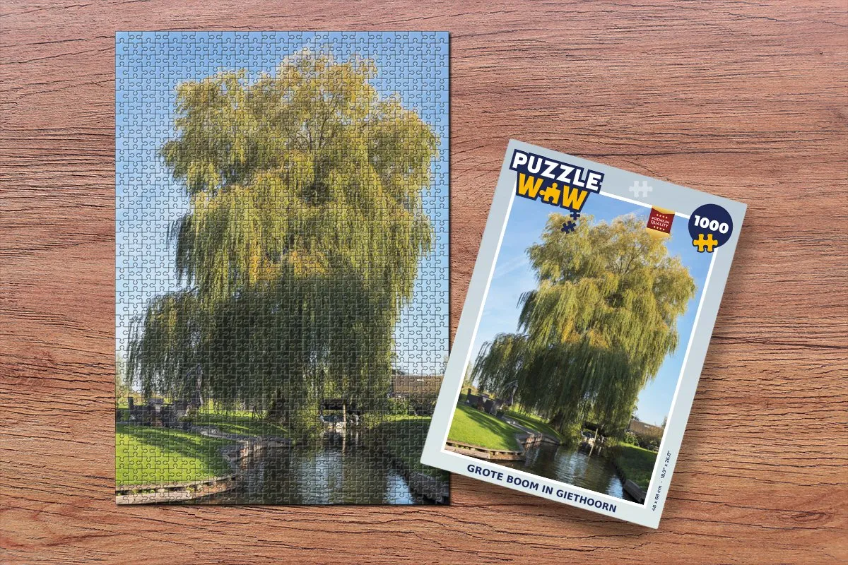 PuzzleWow Boom Giethoorn Legpuzzel 1000 Stuks