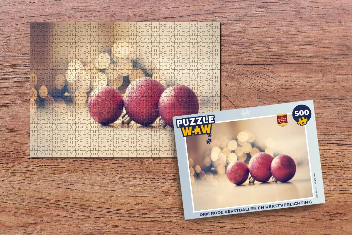 PuzzleWow Kerstpuzzel 500 Stuks - Multicolor