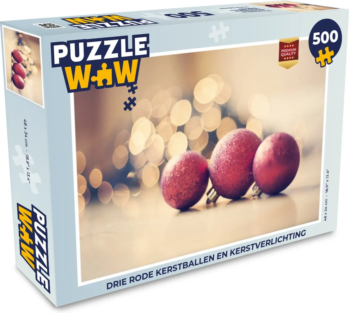 PuzzleWow Kerstpuzzel 500 Stuks