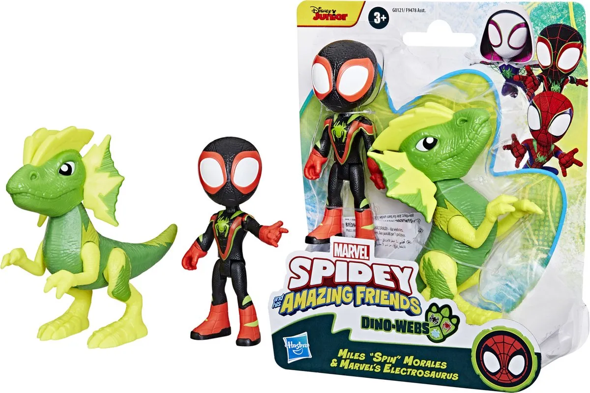 Spider-Man Spidey and His Amazing Friends Dino-Webs Miles Morales