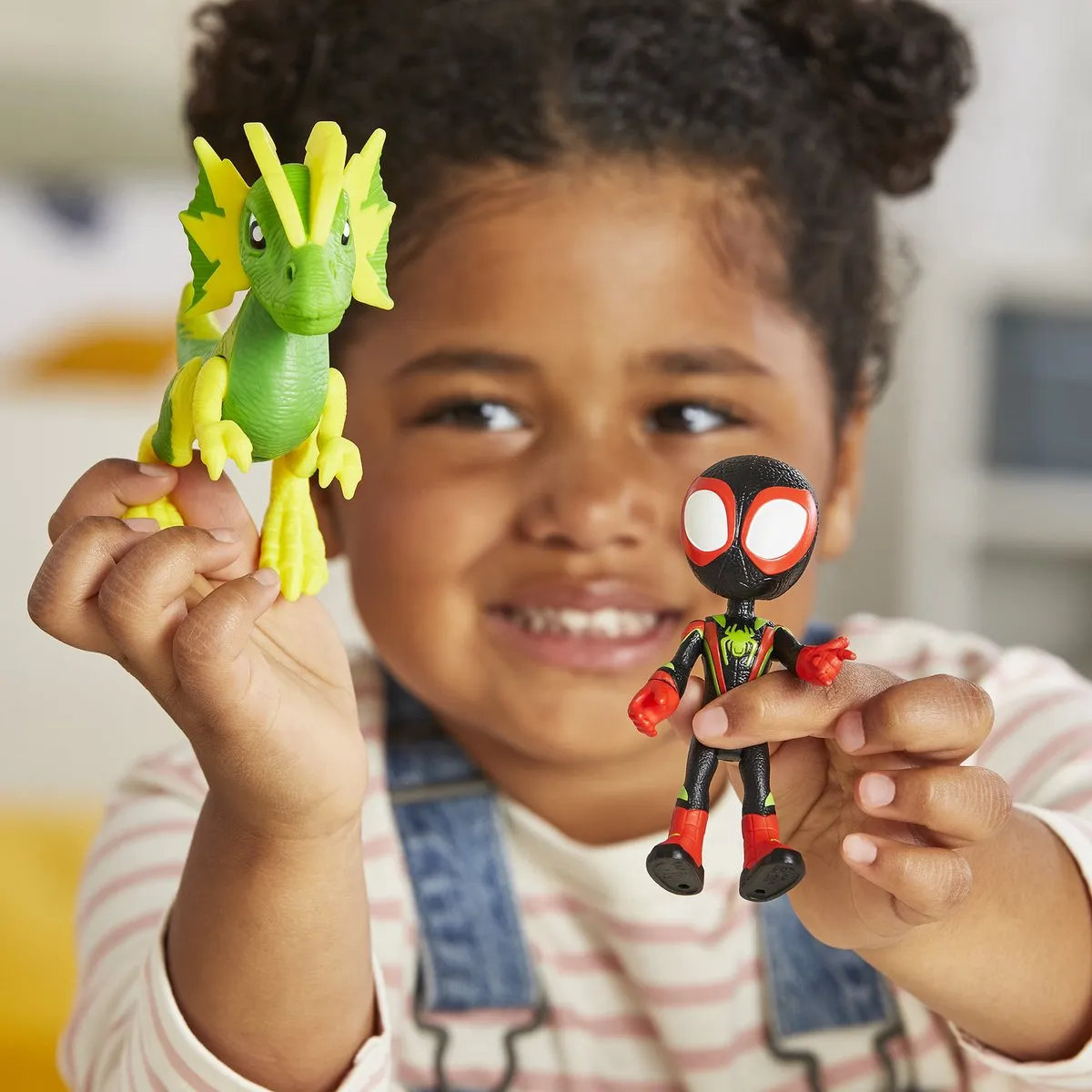 Spider-Man Spidey and His Amazing Friends Dino-Webs Miles Morales - Actiefiguur 10cm - Multicolor