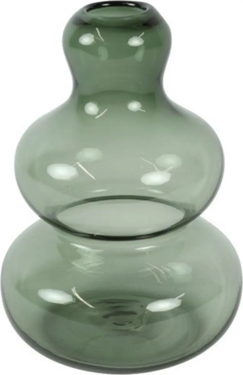 Countryfield Vaas Royal-Bree glas L22B22H35CM donker groen