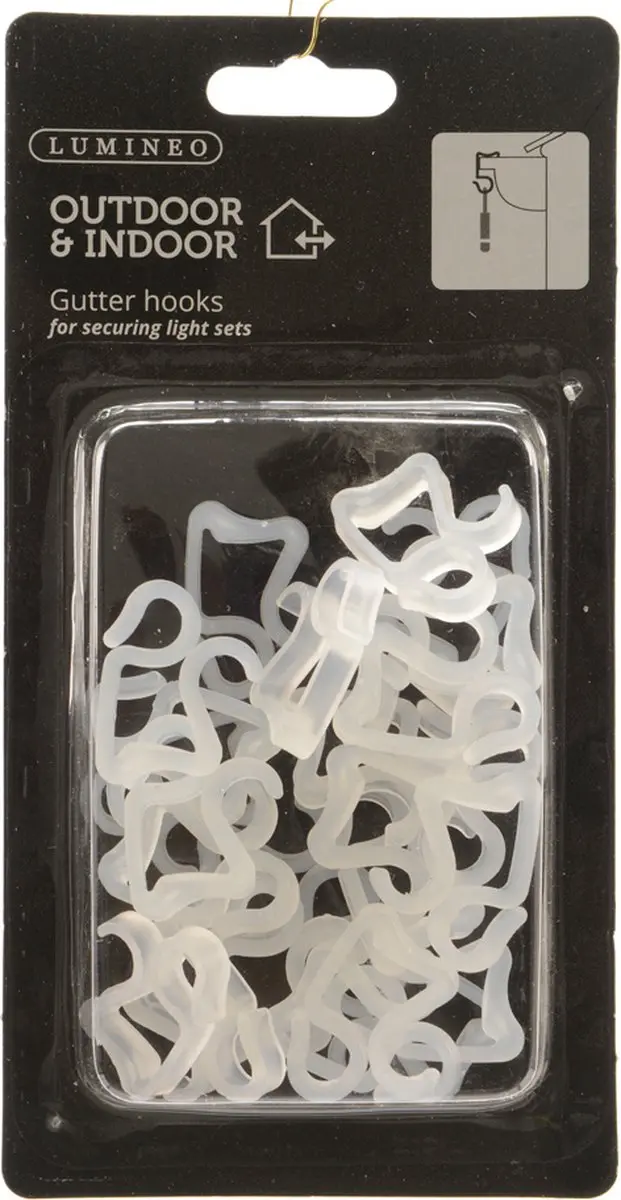 Lumineo Goothaakjes Wit 24 Stuks - afbeelding 2 van 2