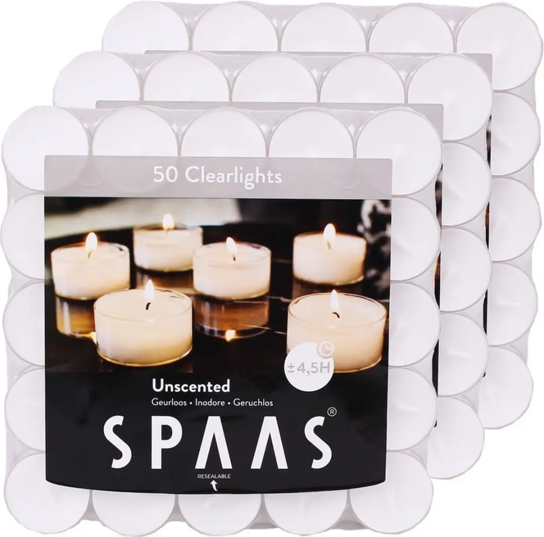Spaas Clearlights theelichtjes/waxinelichtjes