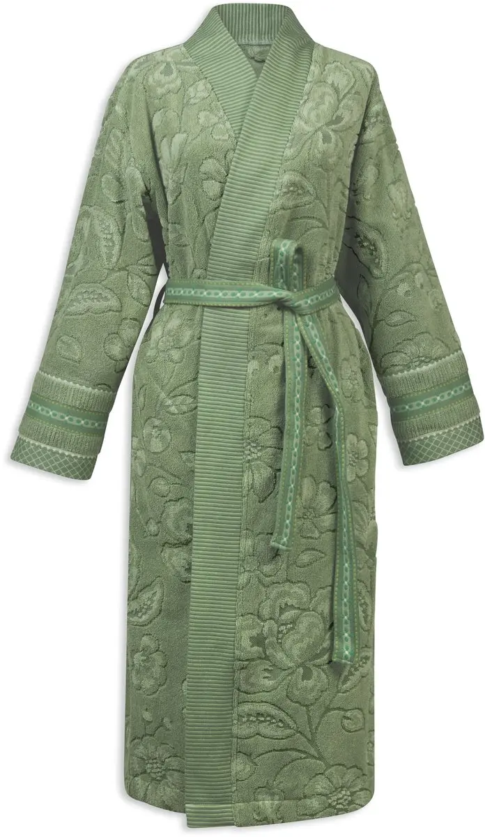 Pip Studio Jasmin Jacquard Badjas Groen S