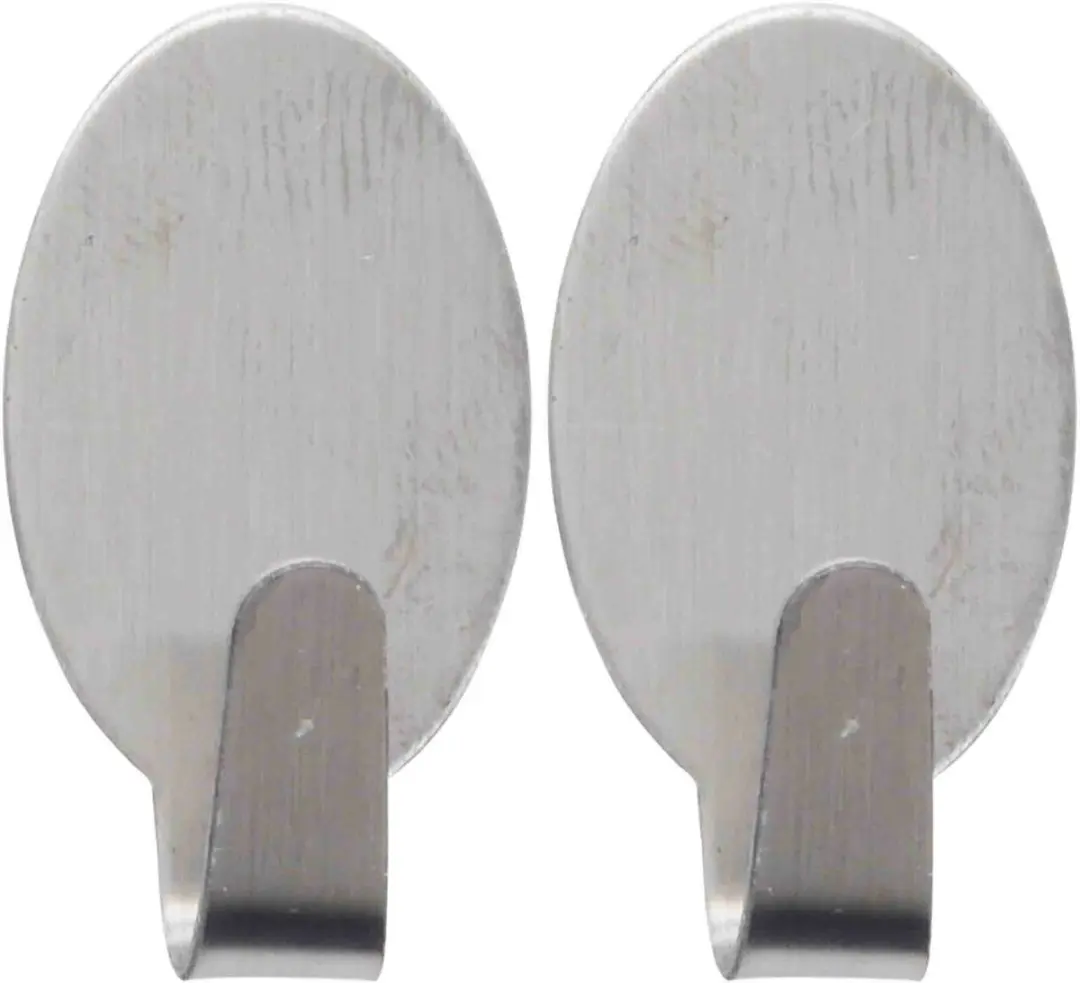 Excellent houseware handdoek haakjes - Zelfklevend - rvs - haken - 12x stuks - handdoeken - theedoeken