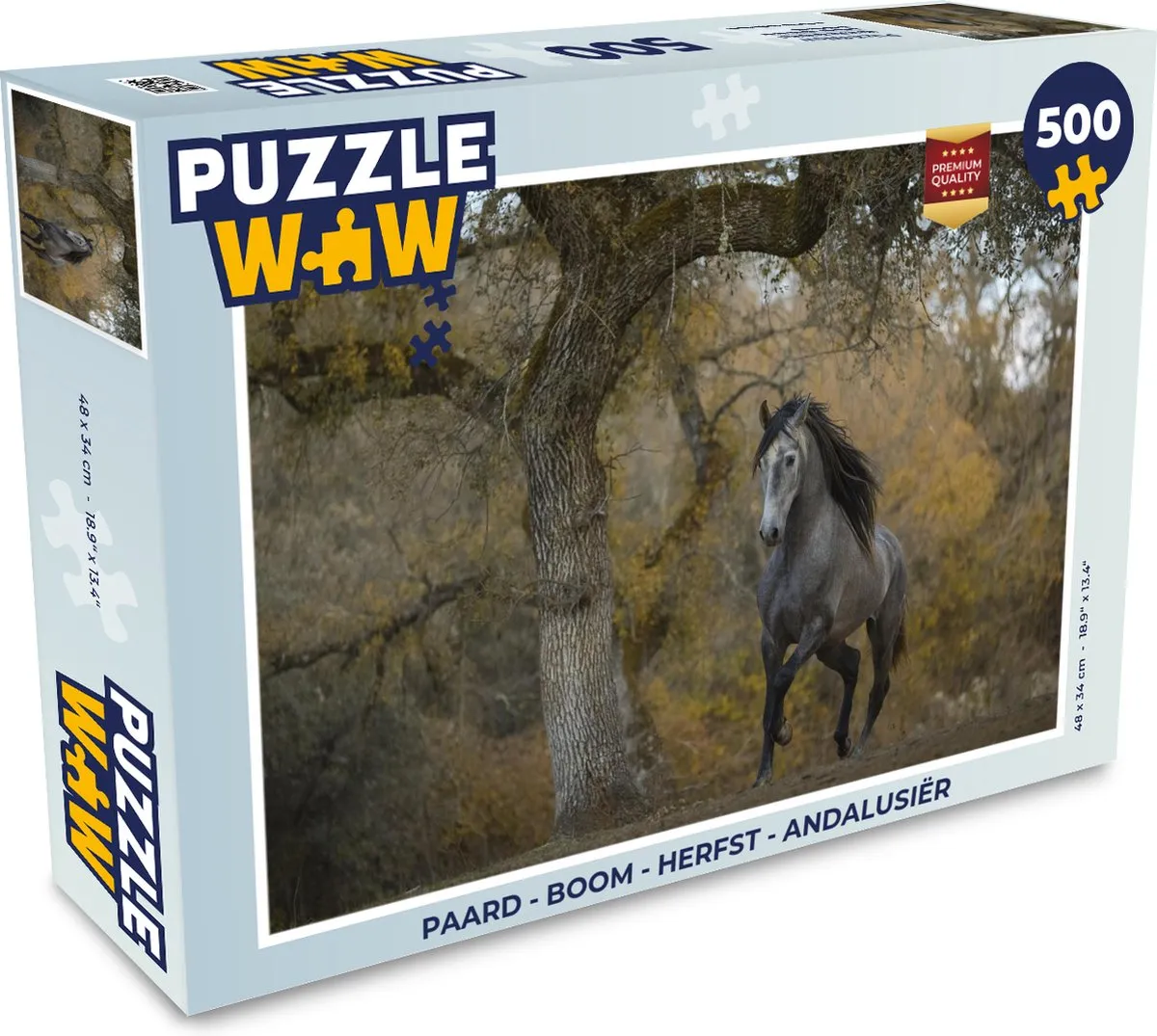 PuzzleWow Andalusiër Herfst Boom Legpuzzel 500 Stuks - Multicolor