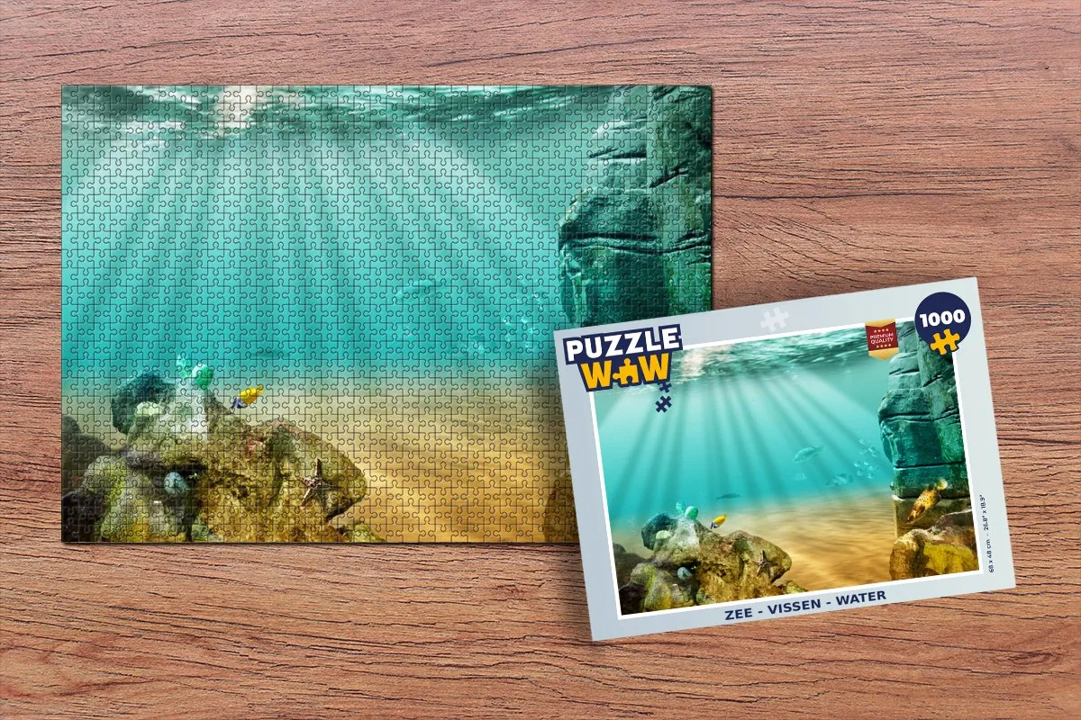 PuzzleWow Zee Vissen Legpuzzel 1000 Stuks - Multicolor