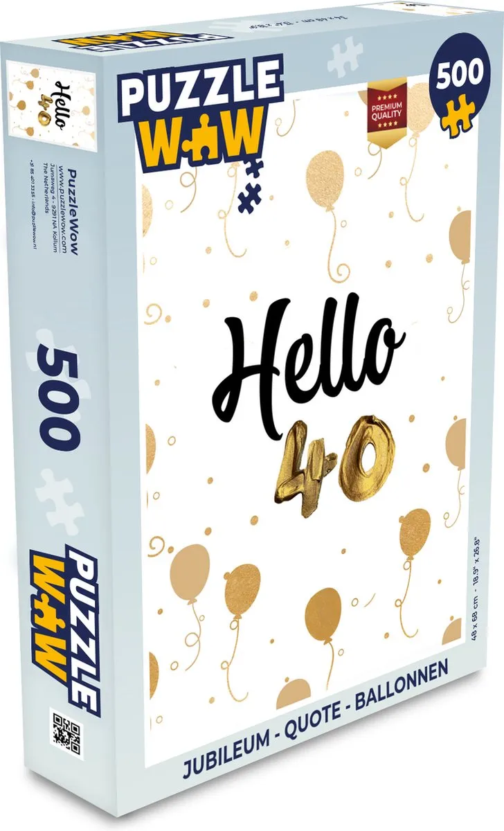 PuzzleWow Jubileum Legpuzzel 500 Stuks