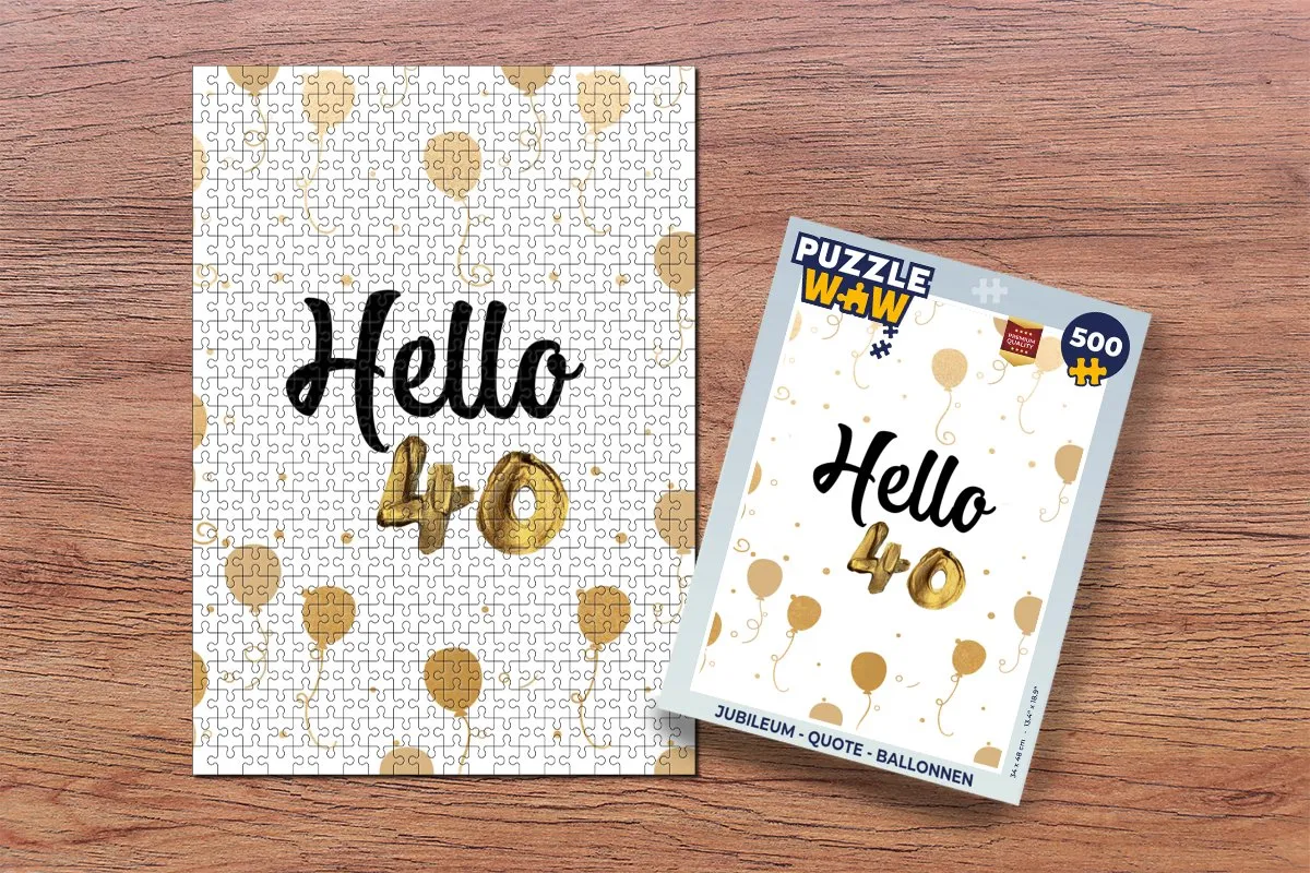 PuzzleWow Jubileum Legpuzzel 500 Stuks - Multicolor