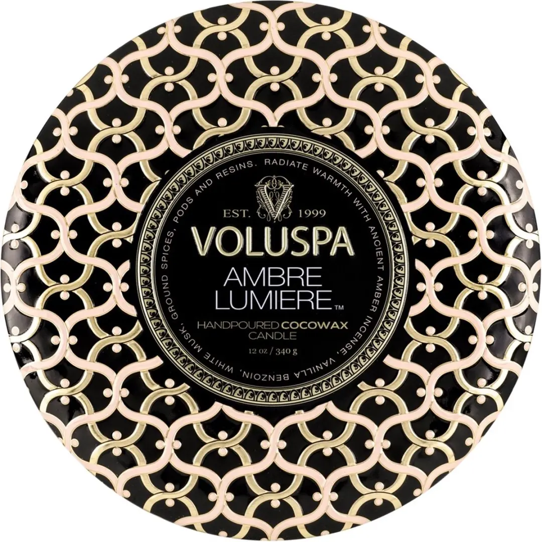 Voluspa Maison Noir Ambre Lumiere Geurkaars 340g