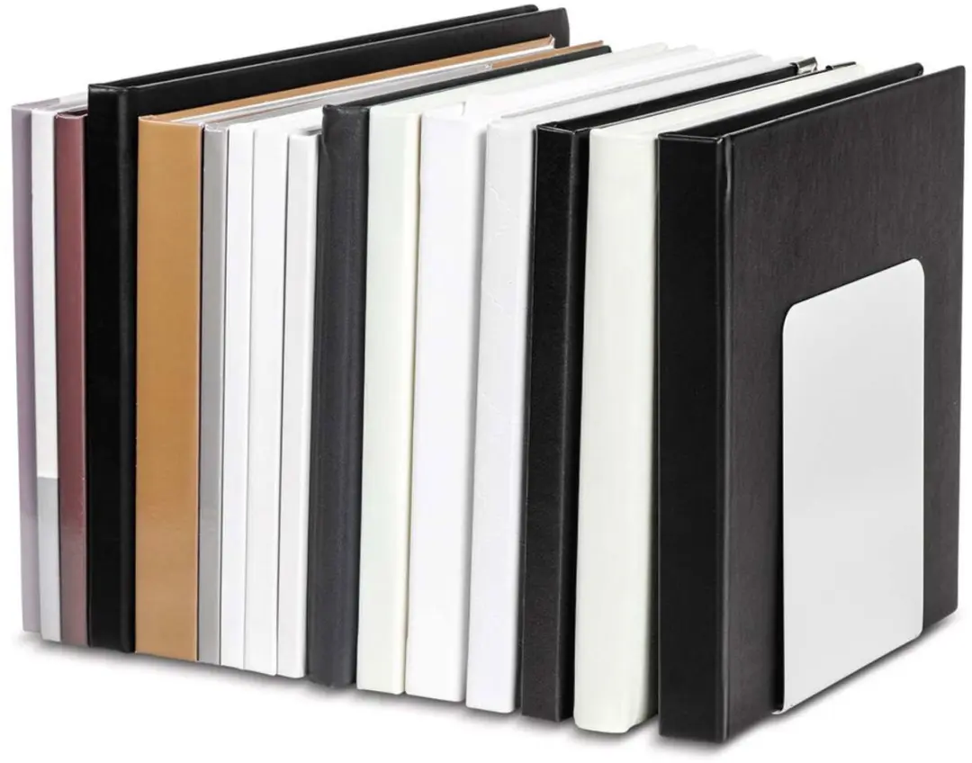 MAUL Boekensteunen 14x12x14cm Grijs - 2 Stuks - afbeelding 3 van 6