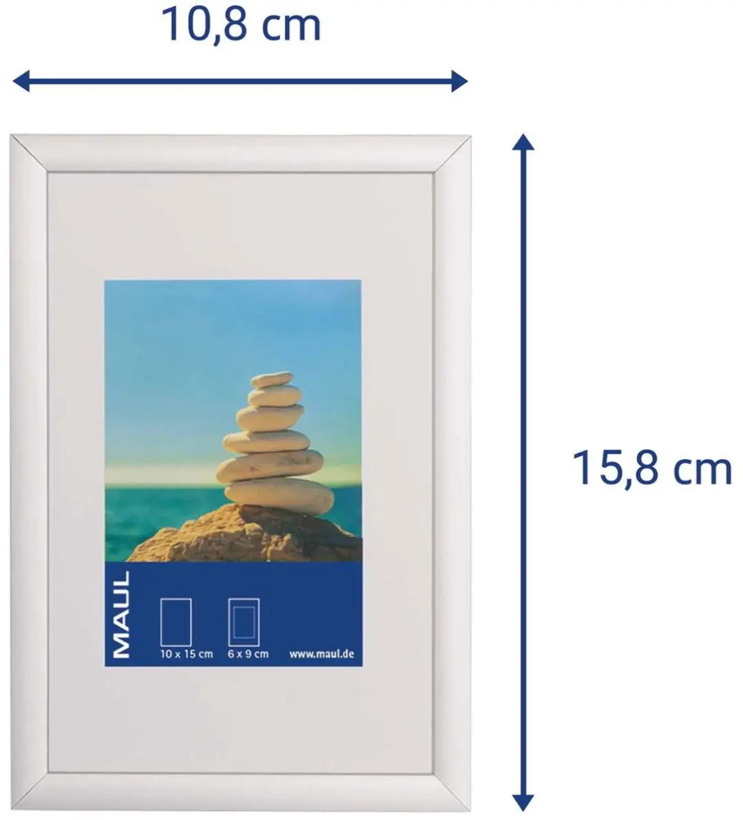 MAUL Fotolijst MAULdesign 10x15cm Aluminium - Zilver - afbeelding 6 van 6