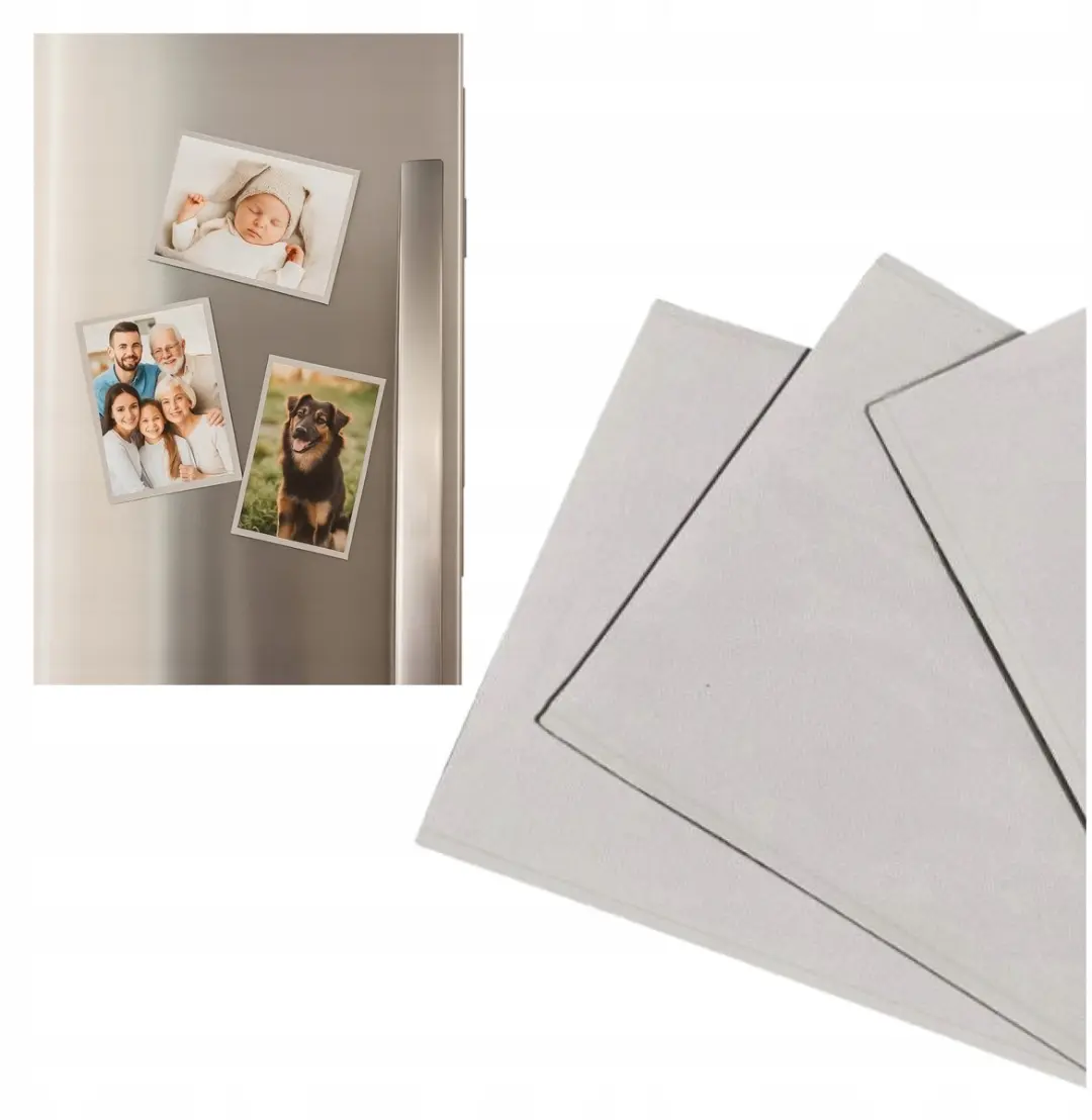 Set van 3 magnetische fotolijsten 10x15 cm voor koelkast of muur