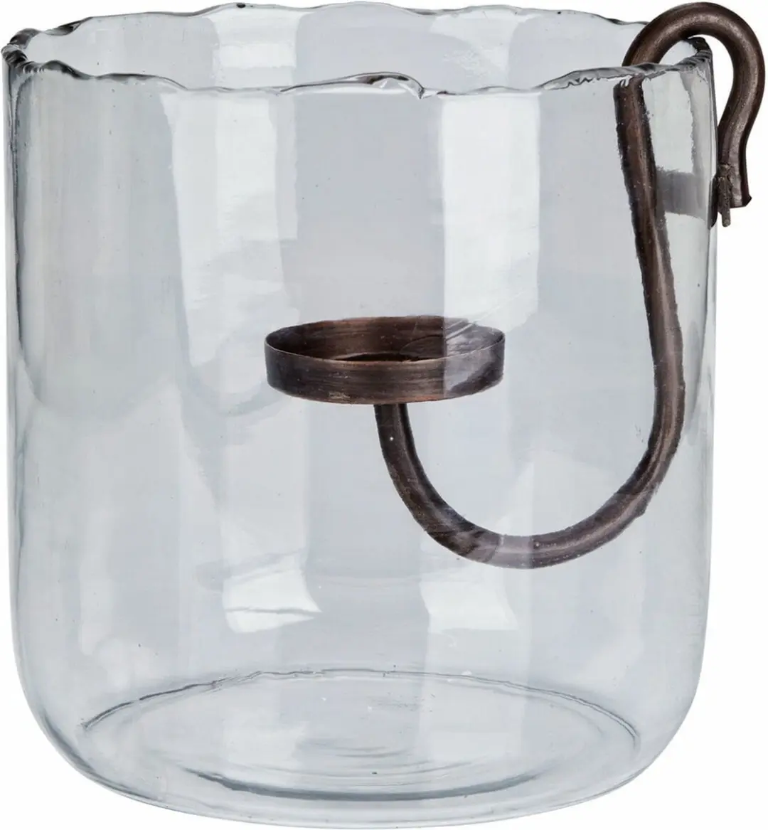 Loberon Windlicht Vermand - Ø25cm - Helder/Antiekwit - afbeelding 6 van 6