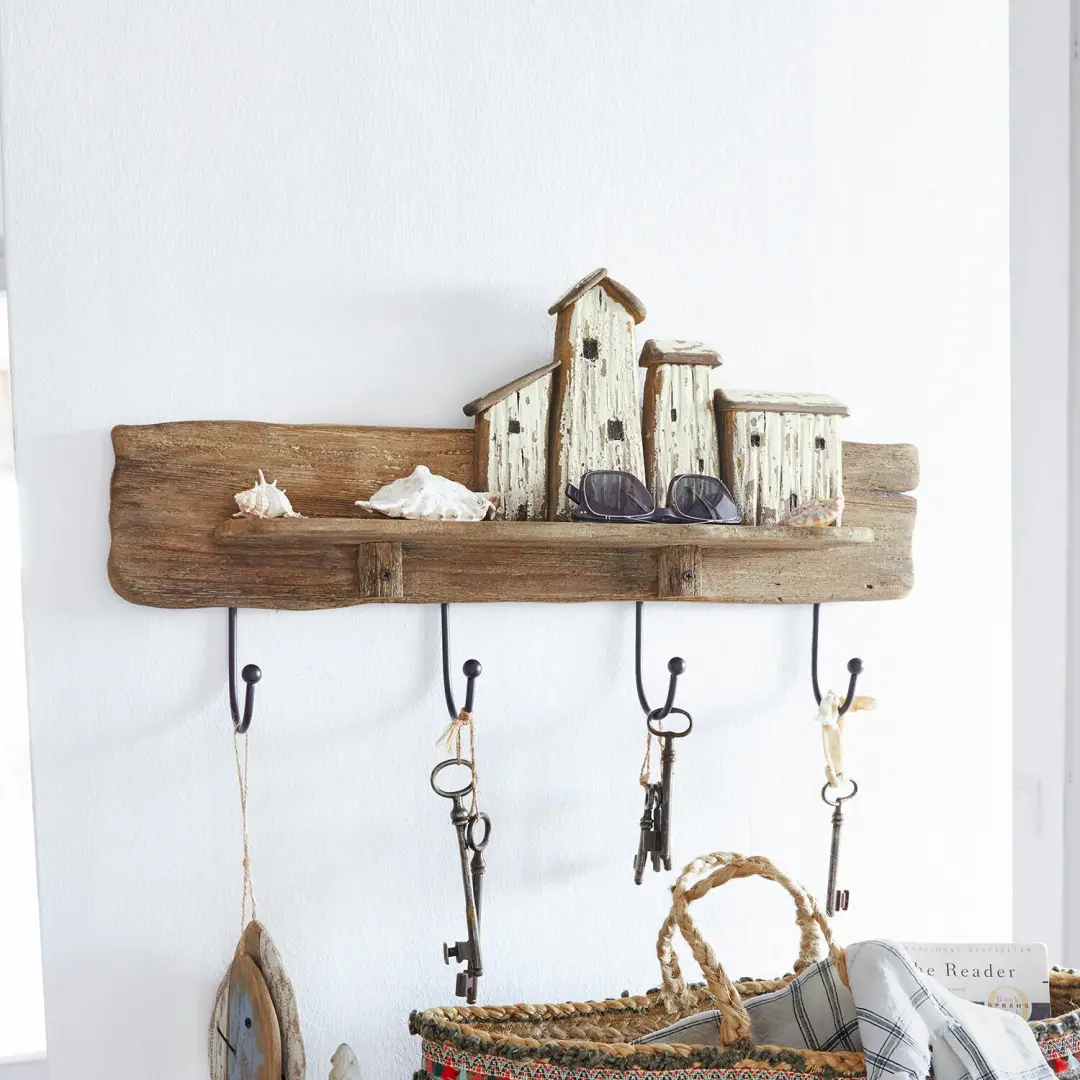 Loberon Bord met haken Charmani - Bruin - afbeelding 6 van 6
