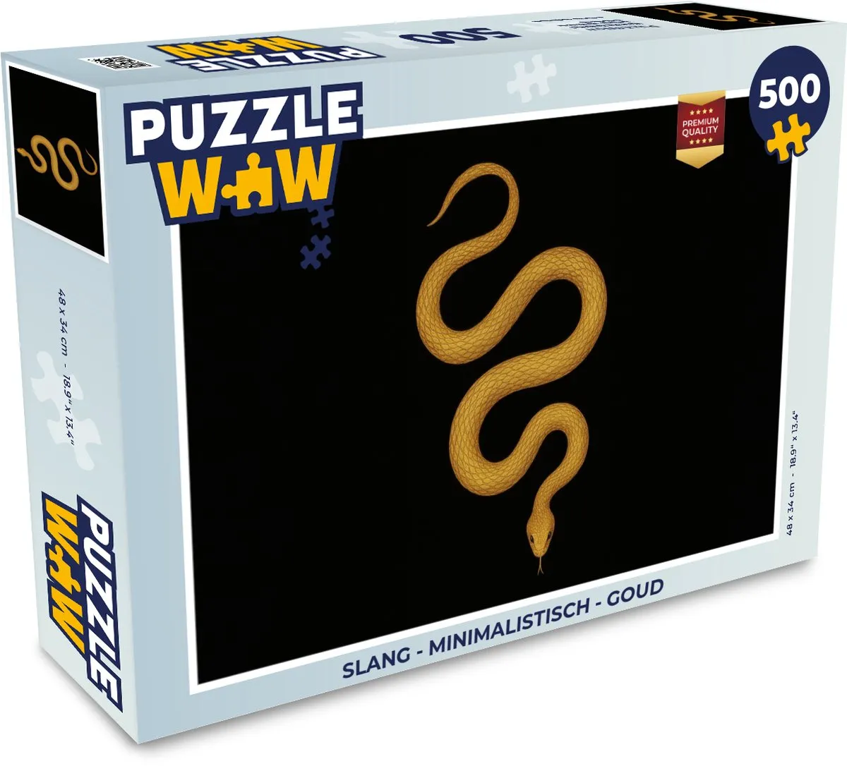 PuzzleWow Minimalistisch Slang Legpuzzel 500 Stuks