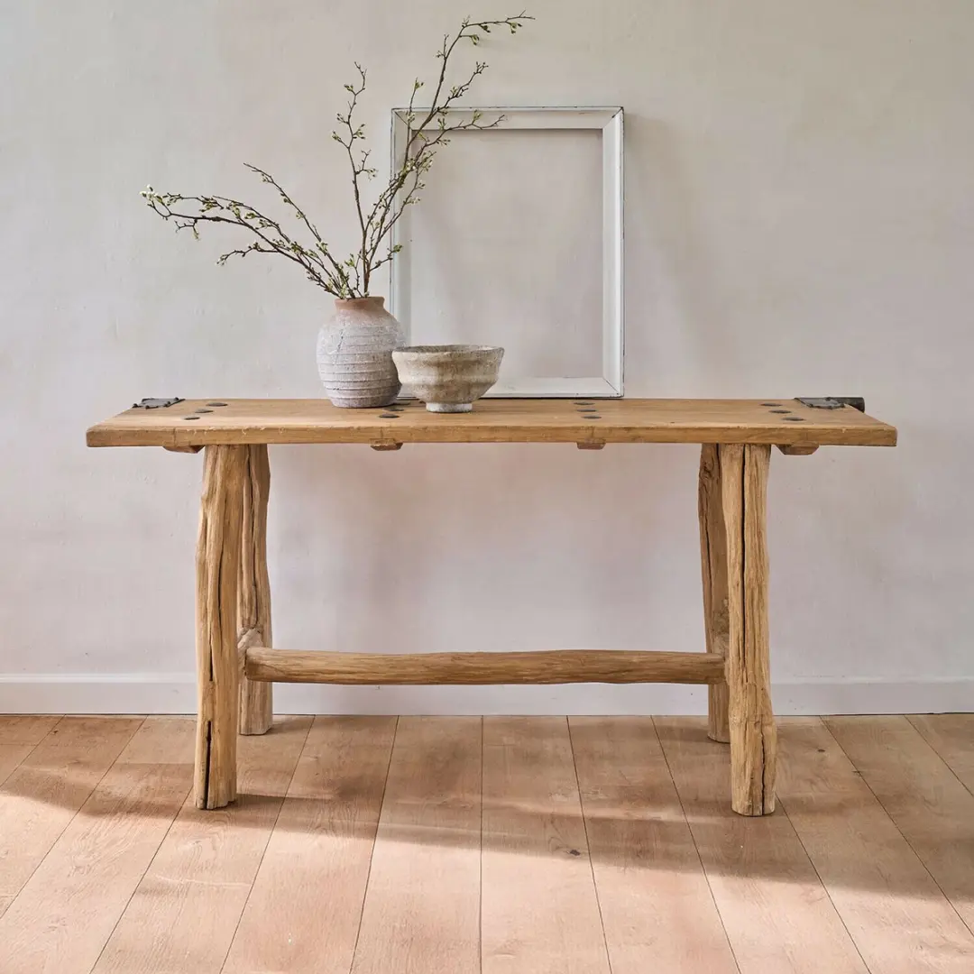 Loberon Crestmoore Wandtafel - 6 Personen - Bruin - afbeelding 2 van 6