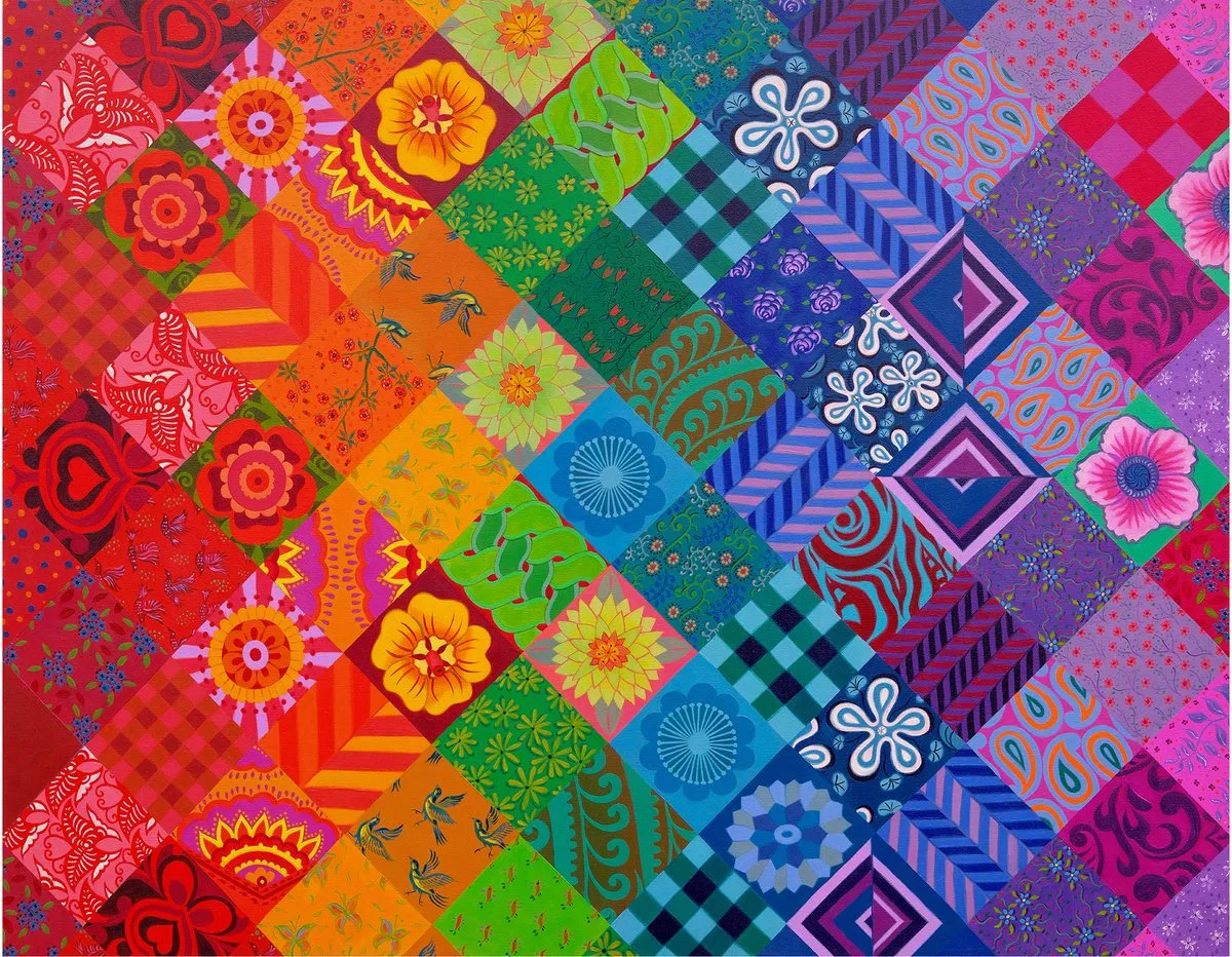 House Of Puzzles Patchwork Rainbow Legpuzzel 1000 Stuks
