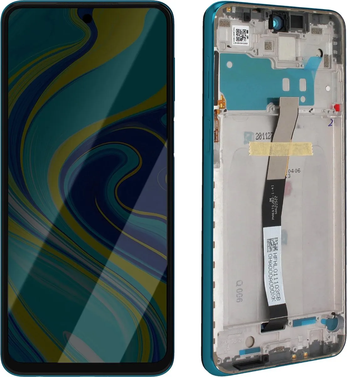 Xiaomi Redmi Note 9S Schermset Pauwblauw - 560003J6A100